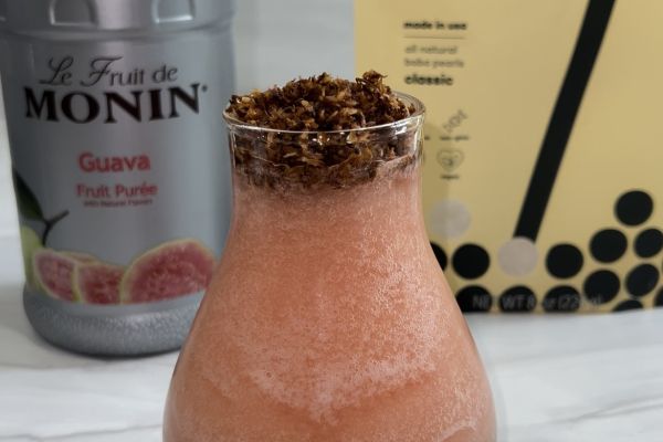 Guava Vodka Boba Cocktail
