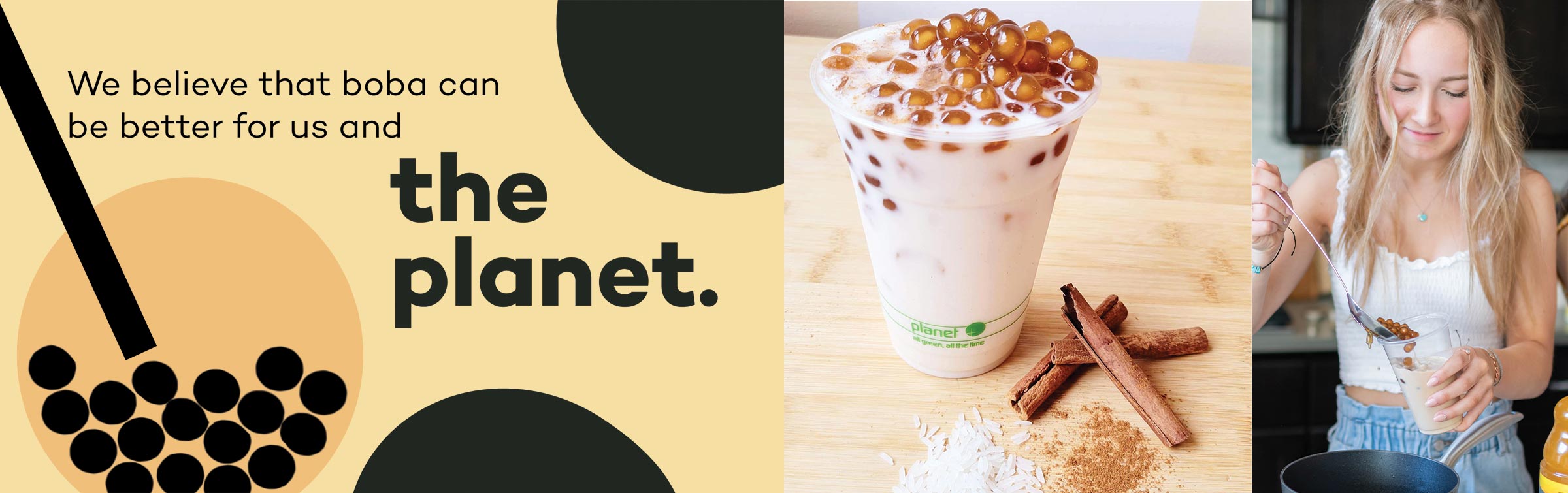 all-natural boba tea to make at home - better for us and the planet