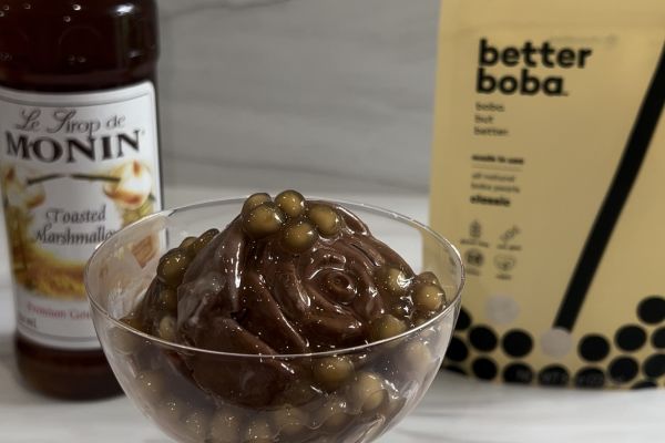 S’mores Ice Cream with boba