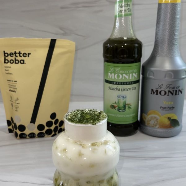 Yuzu Matcha Boba Tea