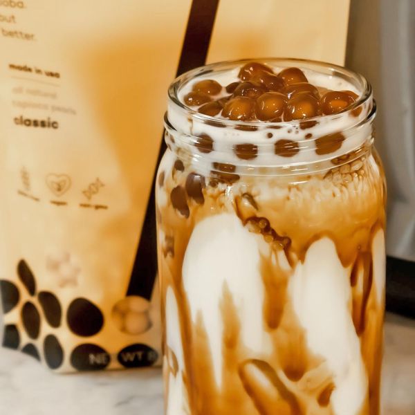 Tiger Sugar Milk Boba with Better Boba's Brown Sugar Tapioca Pearls
