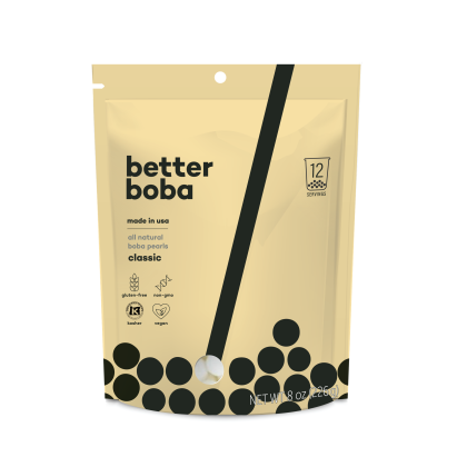 Brown Sugar Boba. All-Natural Better Boba 8oz bag