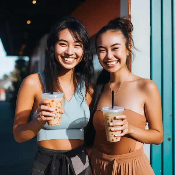 brown sugar boba lattes