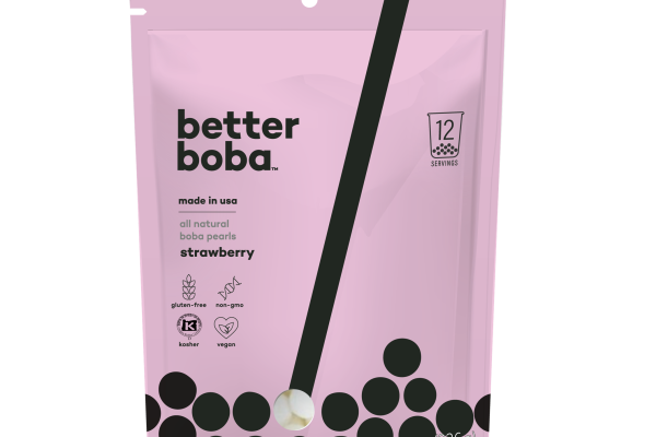 strawberry boba pearls