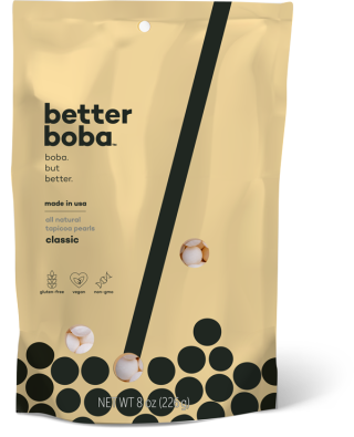 Better Bobas Brown Sugar tapioca pearls classic 8oz bag